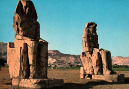 CPM - THÈBES - Colosses De Memnon Amenophis III ... (Affranchissement TP) - Luxor