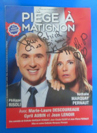 AUTOGRAPHE DE NATHALIE PERNAUT SUR CARTE SOUPLE - Attori E Comici 