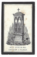 LOUIS DERRE ECHTG CATHARINA POUPAERT ° BRUGGE 1813 + SINT-NIKLAAS 1886 - Devotion Images