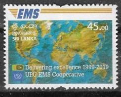 SRI LANKA, 2019, MNH,  EMS, UPU EMS COOPERATION,  1v - Post