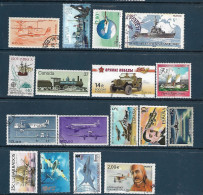 Transport: Set 17 Stamps, Used, Hinged (#001) - Sonstige & Ohne Zuordnung