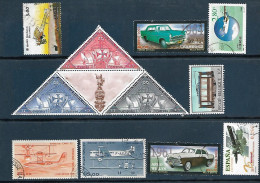 Transport: Set 11 Stamps, Used, Hinged (#003) - Sonstige & Ohne Zuordnung