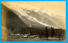 Haute-Savoie Chamonix 1875 * Les Tissourds Et Le Glacier Des Bossons * Photo Albumine Francis Frith - Anciennes (Av. 1900)