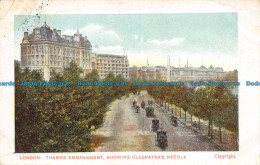 R160618 London. Thames Embankment Showing Cleopatras Needle. 1904 - Autres & Non Classés