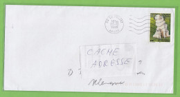 LETTRE AVEC TIMBRE "CHIEN LE MONTAGNE DES PYRENEES". - Dogs