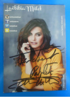 AUTOGRAPHE DE LAETITIA MILOT SUR CARTE - Actores Y Comediantes 