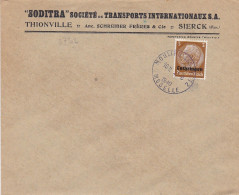37302# HINDENBURG LOTHRINGEN LETTRE Obl MOULINS LES METZ MOSELLE 23 Aout 1940 - Covers & Documents