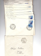 Correspondants Postaux De Baume-les Dames ( Doubs ) - 15 Enveloppes Dont Une Ayant Voyagé - 1961-....