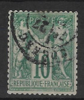 France - N° 65 Type Sage 10c Vert Oblitérés - 1876-1898 Sage (Type II)