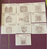 Canada 10 Carnets De 6 Timbres - Carnets Complets