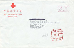 Letter Red Cross Of China – Peking – Taxe Perçue 19 79.9.7. Beijing 20 To Geneva  - Covers & Documents