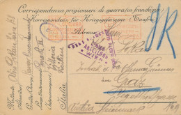 Austria POW In Vittoria Sicilian – To Graz – Italian & Austria Censor - Lettres & Documents