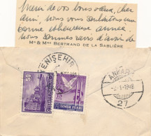 Petite Lettre Post Aérienne - Yenişehir, Via Ankara 9-1-48 Vers Paris  - Lettres & Documents