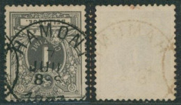 émission 1884 - N°43 Obl Simple Cercle "Hamont". Superbe - 1884-1891 Leopold II