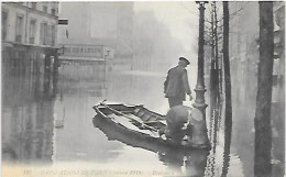 CPA Paris Inondations Janvier 1910 Boulevard Diderot - District 12