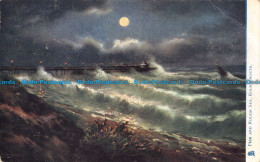 R160733 Pier And Rough Sea. Bournemouth. By Night. Tuck. Oilette. 1905 - World