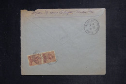 MAROC - Taxes De Casablanca Au Dos D'une Enveloppe De Toulon En 1947 - L 153001 - Brieven En Documenten