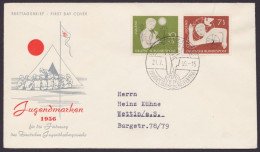 MiNr 232/3 "Jugend", 1956, Pass. Brief ESSt. - 1948-1960