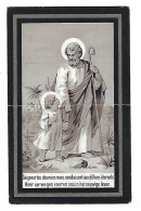 CATHARINA SUZANNA POUPAERT WED LOUIS DERRE ° BRUGGE 1816 + SINT-NIKLAAS 1891 ( HORIZONTALE VOUW ) - Devotion Images