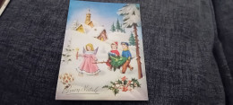 CARTOLINA BUONA NATALE  VIAGGIATA ANNI 60 - Kerstman