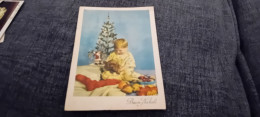 CARTOLINA BUONA NATALE- ANNI 50 - Santa Claus