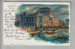 CH ZH Zürich Theater 1900-02-18 Litho C.Steinmann / H.Schlumpf #2110 - Zürich