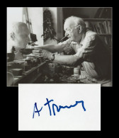 Alexandre Trauner (1906-1993) - Décorateur De Cinéma - Page D'album Signée + Photo - Paris 1988 - Attori E Comici 