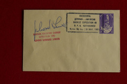 1983 German American Everest Expedition Signed G. Lenser Mountaineering Himalaya Escalade Alpinisme - Sportivo