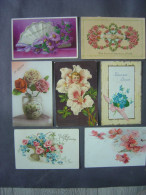 FLEURS - FLOWERS - BLOEMEN - Lot De 7 Cartes Anciennes - - Flowers