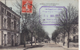 49 . DOUE LA FONTAINE. CPA COLORISEE. AVENUE DE LA GARE. ANNEE 1911 + TEXTE - Doue La Fontaine