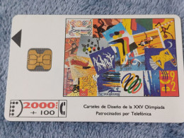 SPAIN - CP-015 - Cartel I (olimpiadas Barcelona-92) - 30.000EX. - Emisiones Básicas