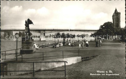 71987118 Worms Rhein Rheinbruecke Hagendenkmal Abenheim - Worms