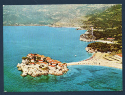 Montenegro. Stevin Stefan (Budva). Presqu'île, Ancien Village De Pêcheurs Au Bord De La Mer Adriatique. 1969 - Montenegro