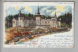 CH ZH Zürich Grand Hotel Dolder 1901-08-29 Litho C.Steinmann/H.Schlumpf #2118 - Zürich