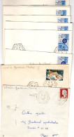 Correspondants Postaux De Clerval ( Doubs ) - 9 Enveloppes Dont Une Ayant Voyagé - 1961-....