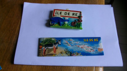 Magnets Tourisme Ile De Ré Lot De 2 - Tourisme