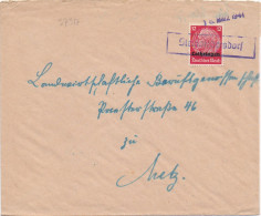 37317# HINDENBURG LOTHRINGEN LETTRE Obl STEINBIEDERSDORF 18 Mars 1941 PONTPIERRE MOSELLE METZ - Covers & Documents
