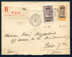 RC 27718 SOUDAN 1933 KOULOUBA LETTRE RECOMMANDÉE PAR AVION POUR LA FRANCE - Cartas & Documentos