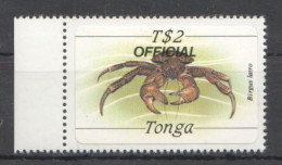 Tonga - 1984 - Crab - Official  - Yv S 68 - Crustaceans
