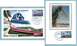 Carte Maximum  1970 - Martinique Rocher Du Diamant YT 1644 - 972 Diamant - 1970-1979