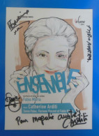 AUTOGRAPHE DE CATHERINE ARDITI SUR CARTE SOUPLE - Actors & Comedians