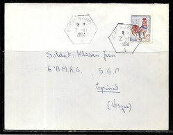 P146 - COQ DE DECARIS SUR LETTRE DE STIRING WENDEL DU 02/11/64 - 1961-....