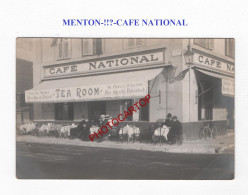 MENTON-!!?-CAFE NATIONAL-Commerce-CARTE PHOTO-France-06 - Menton