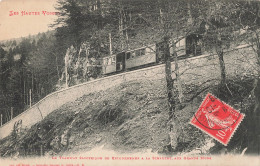 88 Tramway électrique De Retournemer à La Schlucht , Aux Grands Murs CPA Cachet 1908 - Other & Unclassified