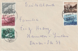 Suisse Lettre Lugano Pour L'Allemagne 1955 - Postmark Collection