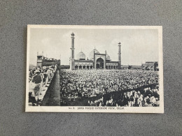 Jama Masjid Interior View Delhi Carte Postale Postcard - Indien