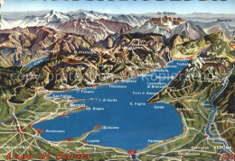 71986857 Lago Di Garda Gardasee Aus Der Vogelschau Gebirgspanorama Firenze - Autres & Non Classés