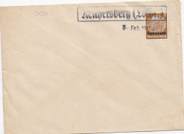 37321# HINDENBURG LOTHRINGEN LETTRE Obl REICHERSBERG 3 Février 1941 RICHEMONT MOSELLE - Brieven En Documenten