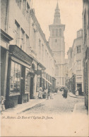 NAMUR     LA RUE ET L'EGLISE ST.JEAN - Namur