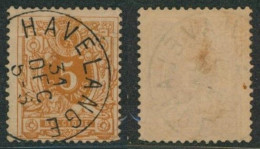 émission 1869 - N°28 Obl Simple Cercle "Havelange" - 1869-1883 Leopoldo II